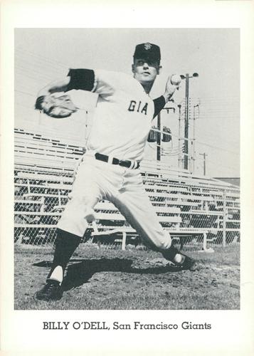 1964 Jay Publishing San Francisco Giants Set B #NNO Billy O'Dell Front