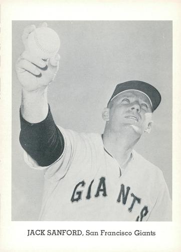 1964 Jay Publishing San Francisco Giants Set B #NNO Jack Sanford Front