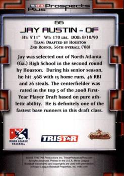2008 TriStar Prospects Plus #66 Jay Austin Back