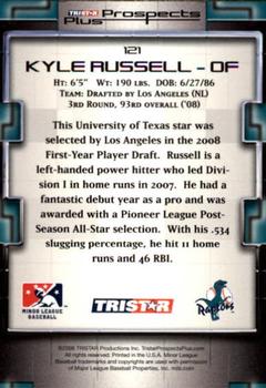 2008 TriStar Prospects Plus #121 Kyle Russell Back