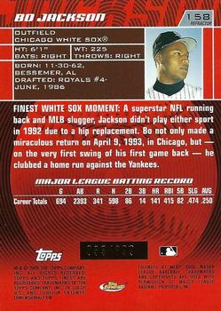 2005 Finest - Refractors #158 Bo Jackson Back