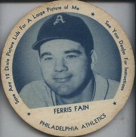 1952 Dixie Lids #NNO Ferris Fain Front