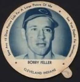 1952 Dixie Lids #NNO Bobby Feller Front