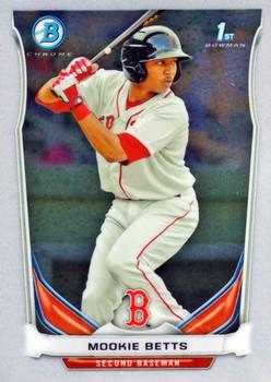 2014 Bowman - Chrome Prospects #BCP109 Mookie Betts Front