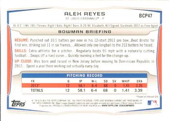 2014 Bowman - Chrome Prospects #BCP47 Alex Reyes Back