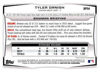 2014 Bowman - Prospects #BP54 Tyler Danish Back