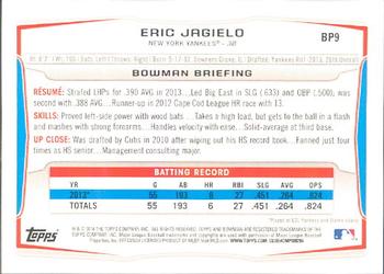 2014 Bowman - Prospects #BP9 Eric Jagielo Back