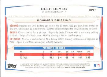 2014 Bowman - Prospects #BP47 Alex Reyes Back
