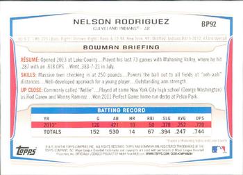 2014 Bowman - Prospects #BP92 Nelson Rodriguez Back