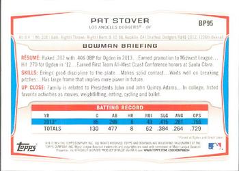 2014 Bowman - Prospects #BP95 Pat Stover Back