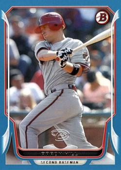 2014 Bowman - Blue #109 Aaron Hill Front