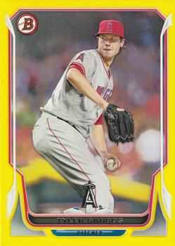 2014 Bowman - Yellow #194 Tyler Skaggs Front