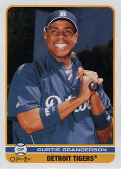 2009 O-Pee-Chee #331 Curtis Granderson Front