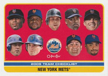 2009 O-Pee-Chee #517 New York Mets Front