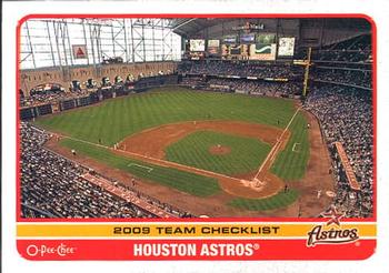 2009 O-Pee-Chee #504 Houston Astros Front