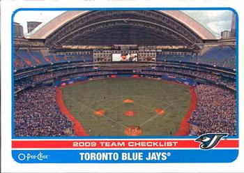 2009 O-Pee-Chee #506 Toronto Blue Jays Front