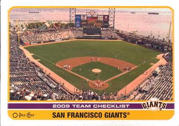 2009 O-Pee-Chee #513 San Francisco Giants Front