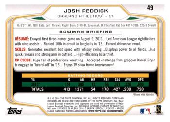 2014 Bowman - Hometown #49 Josh Reddick Back