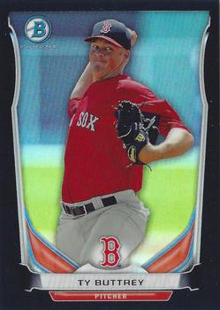 2014 Bowman - Chrome Prospects Black Refractors #BCP30 Ty Buttrey Front