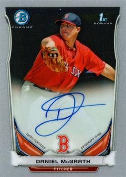 2014 Bowman - Chrome Prospect Autographs #BCAP-DM Daniel McGrath Front