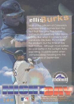 1997 Fleer - Night & Day #2 Ellis Burks Back