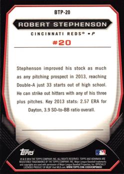 2014 Bowman - Top 100 Prospects #BTP-20 Robert Stephenson Back