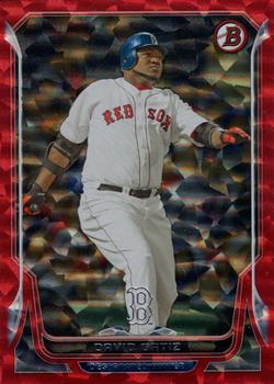 2014 Bowman - Red Ice #208 David Ortiz Front
