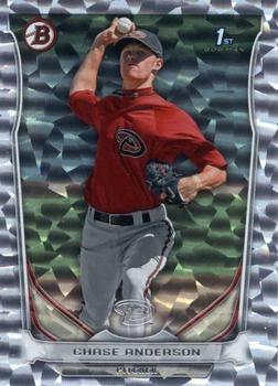2014 Bowman - Prospects Silver Ice #BP62 Chase Anderson Front