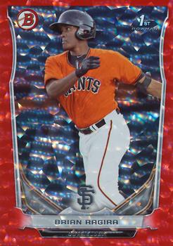 2014 Bowman - Prospects Red Ice #BP100 Brian Ragira Front