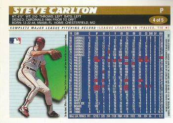1996 Philadelphia Phillies All-Star Game Fan Fest #4 Steve Carlton Back