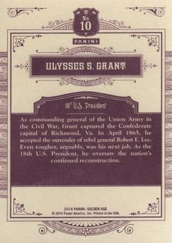 2014 Panini Golden Age #10 Ulysses S. Grant Back