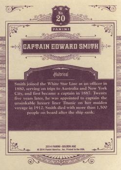 2014 Panini Golden Age #20 Captain Edward Smith Back