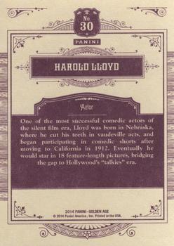 2014 Panini Golden Age #30 Harold Lloyd Back