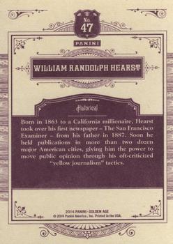 2014 Panini Golden Age #47 William Randolph Hearst Back