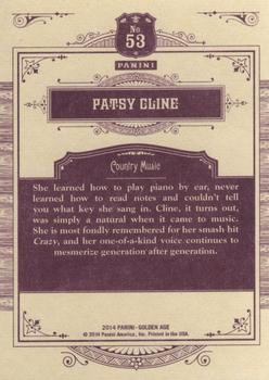 2014 Panini Golden Age #53 Patsy Cline Back