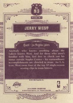 2014 Panini Golden Age #83 Jerry West Back