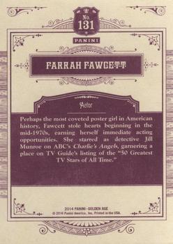 2014 Panini Golden Age #131 Farrah Fawcett Back