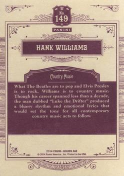 2014 Panini Golden Age #149 Hank Williams Back
