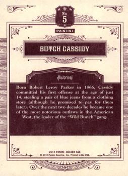 2014 Panini Golden Age #5 Butch Cassidy Back