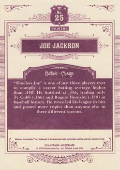 2014 Panini Golden Age #25 Joe Jackson Back
