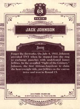 2014 Panini Golden Age #68 Jack Johnson Back