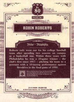2014 Panini Golden Age #80 Robin Roberts Back