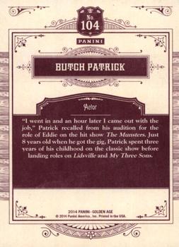 2014 Panini Golden Age #104 Butch Patrick Back