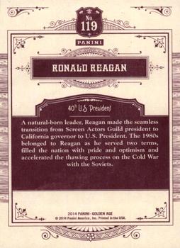 2014 Panini Golden Age #119 Ronald Reagan Back