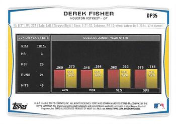 2014 Bowman Draft #DP35 Derek Fisher Back
