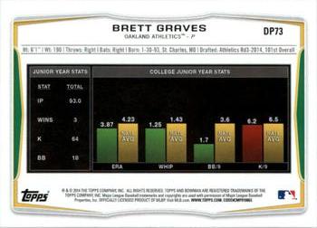 2014 Bowman Draft #DP73 Brett Graves Back