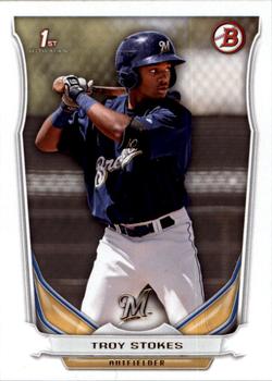 2014 Bowman Draft #DP111 Troy Stokes Front
