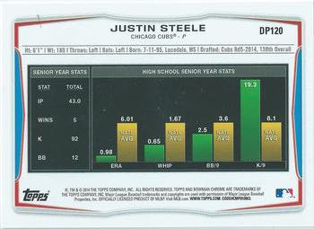 2014 Bowman Draft #DP120 Justin Steele Back