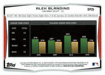 2014 Bowman Draft #DP25 Alex Blandino Back