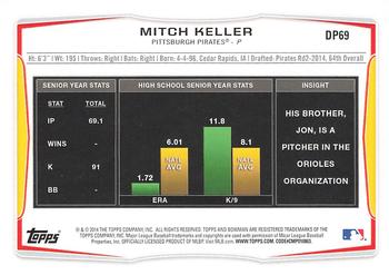 2014 Bowman Draft #DP69 Mitch Keller Back